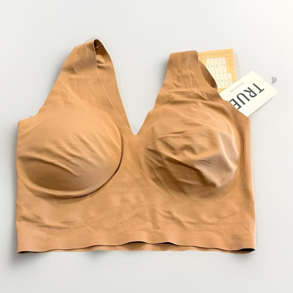 True Body V Neck Bra Womens Removable Pads Bra Size M Medium NWT $49